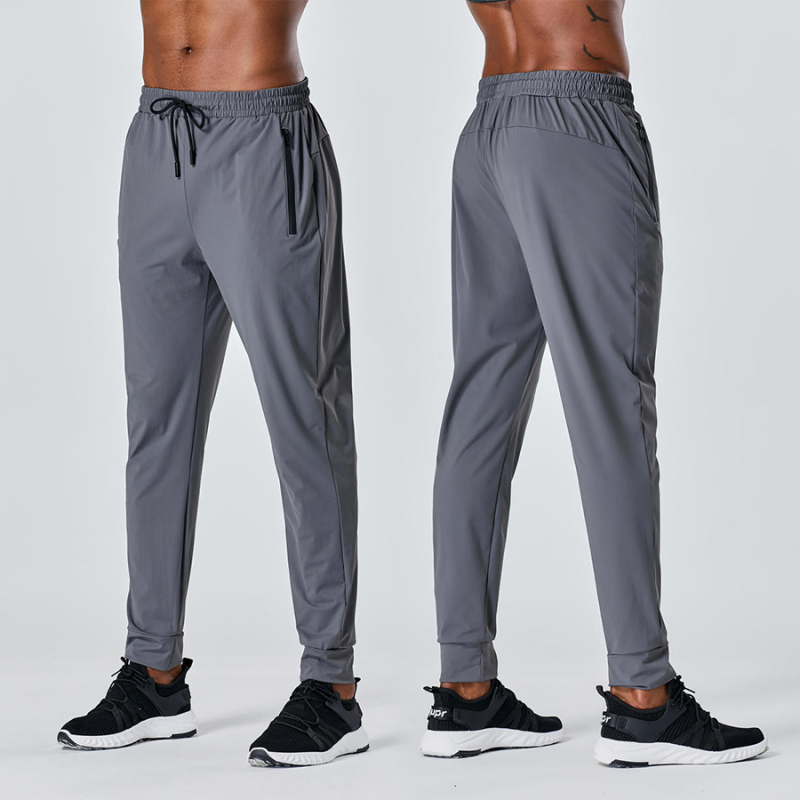 Men Drawstring Waist Sports Trousers