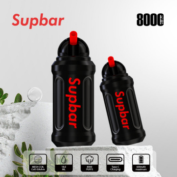 Supbar mini pote 8000 buffs vape 15 sabores