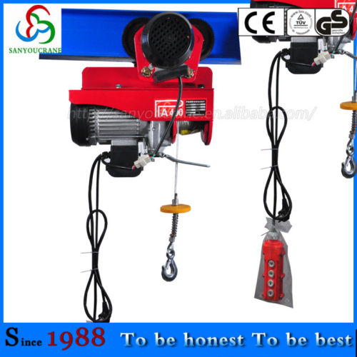 Remote control for electric hoist with limit switch