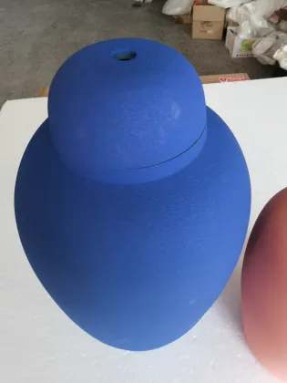 Jingdezhen High Temperature Blue Ceramic Vase and Lamp Customization