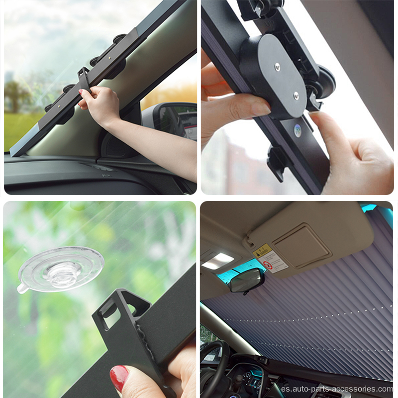 Impresión personalizada Retractable Windscreen Car Sunshade