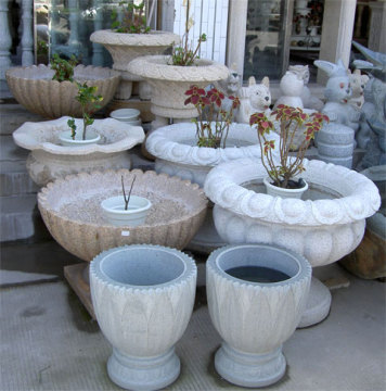GRANITE FLOWERPOT