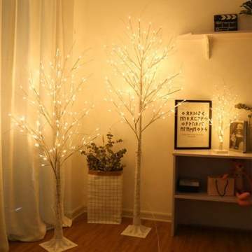 Mini LED Fairy Copper Wire Remote Control Lights - 0.6M/1.2M/1.8M White Birch Tree Decorative Night Lamps