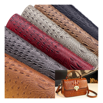High-Quality Crocodile and Ostrich PVC Leather Fabric: Perfect for Crafting Stylish Women's Handbags, Shoes, and Upholstery