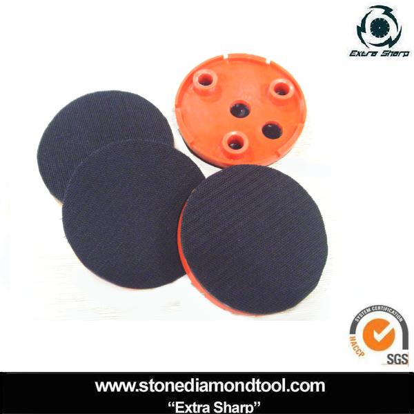 4inch Velcro Fitting Plastic Klindex Backer Pad with 3 Holes