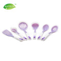 6 Piece Plastic Handle Silicone Kitchen Tools Set