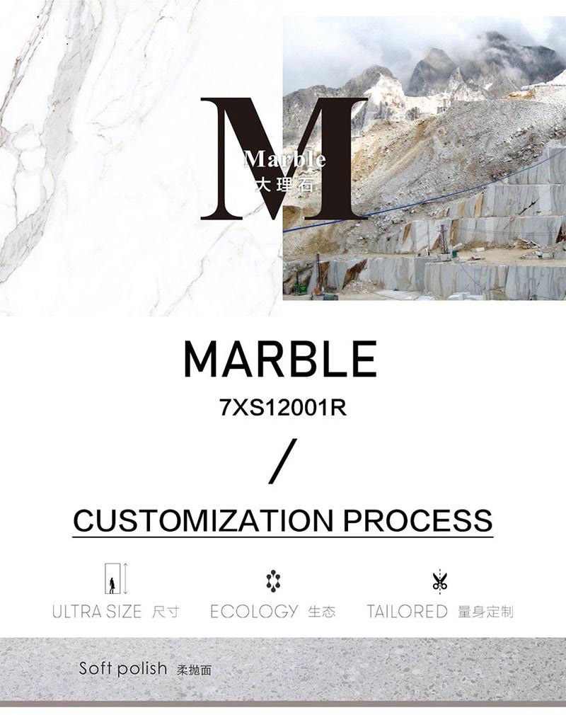 Polished marble tiles