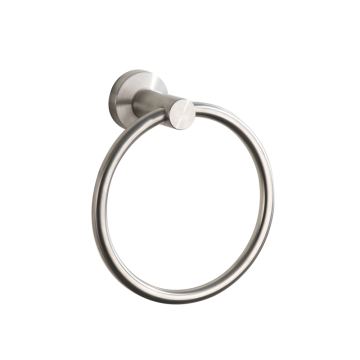 Silver Towel Ring - 304 Stainless Steel Wall Mounted Bathroom Accessory