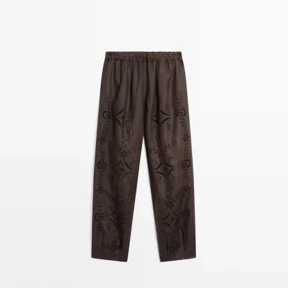 Women's casual simple French high-end lantern pants casual pants