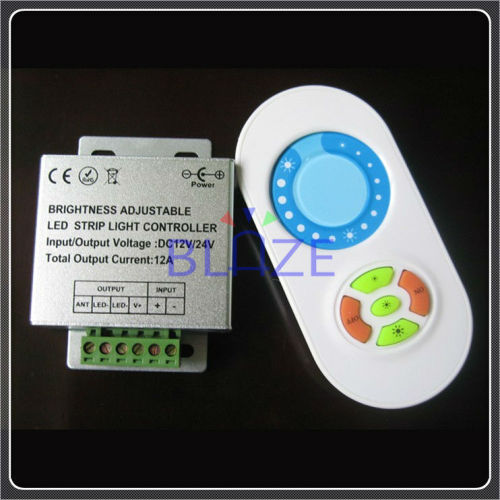 RF Wireless Touch LED Single Color Controller Aluminum DC12-24V 6A*3channels