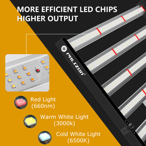 Espectro completo 640W LED de estufa de crescimento cultivar