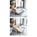 Panyimpen minimalis Italia telu ing siji sofa amben