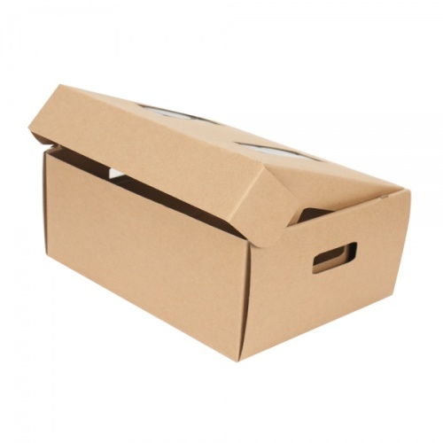 Kraft paper foldable candle packaging box