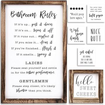 Farmhouse Bathroom Decor Set