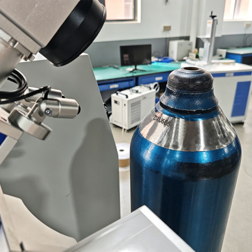 Разделенная машина для лазерной маркировки волокна MOPA для стоящего газового баллона 100-500 Вт