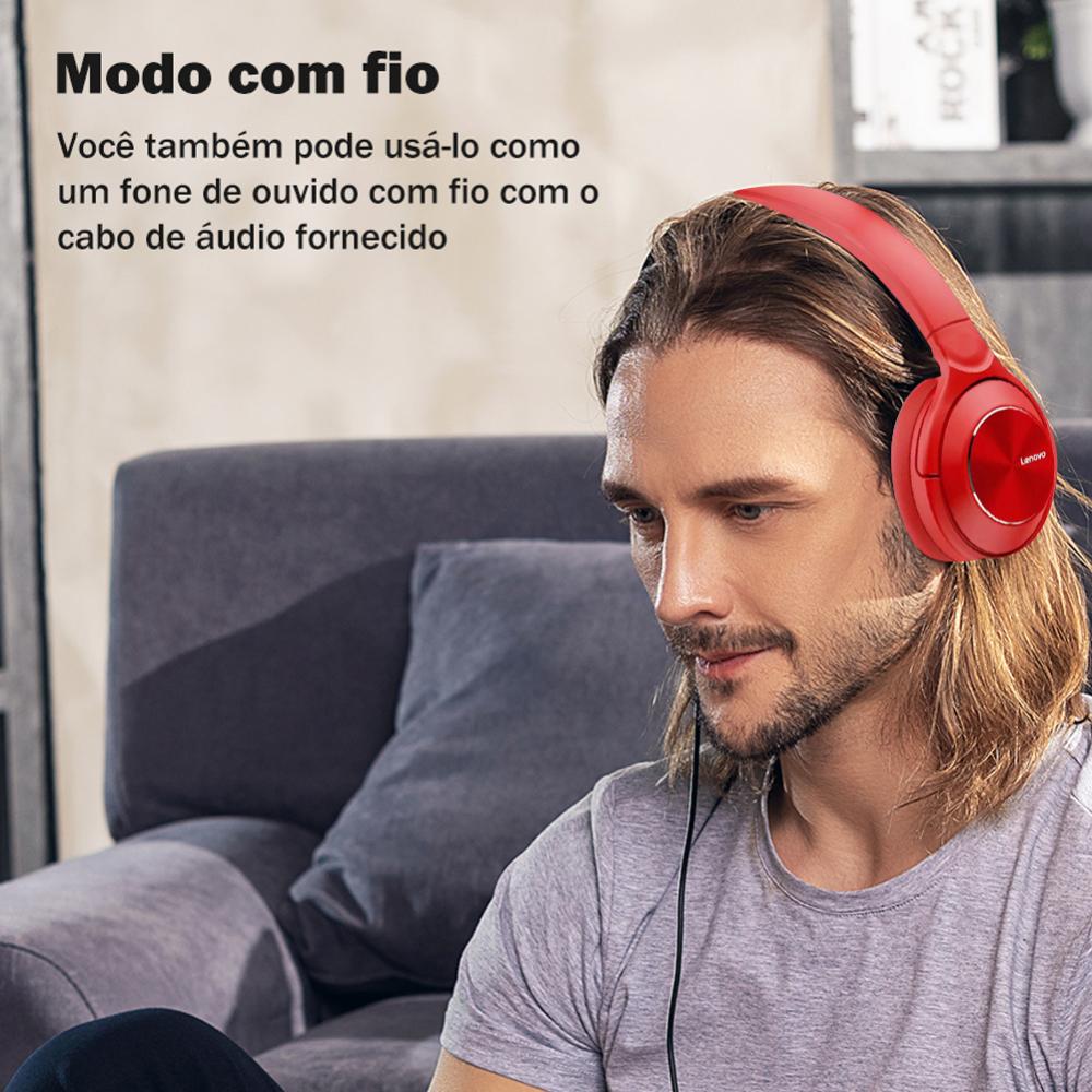 Fone Ouvido Bluetooth Wireless Gaming EarBuds Lenovo HQ08