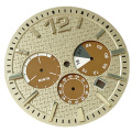 Chronograph Watch dial with stamped pattern