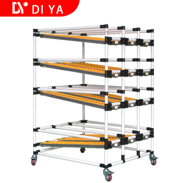 DY41 Pipe Rack Storage System with Roller Track in Workshop: Efficient Storage Solution