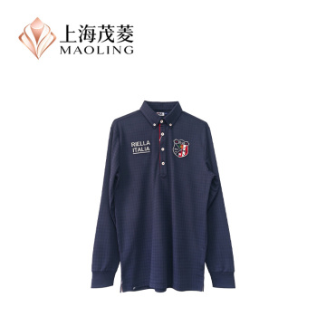 Top polo masculino premium com carcela de botões