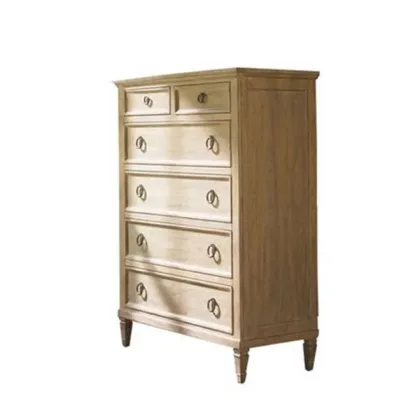 Simple wood cabinet entrance cabinet 6 drawer cabinets