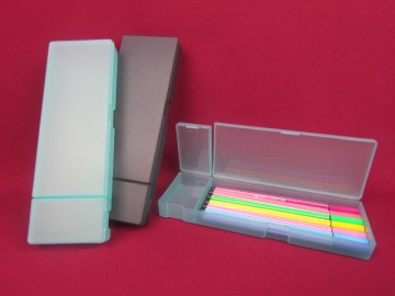 Premier quality pencil box pen pp box plastic case for pen stationery case