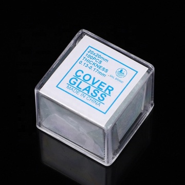 BP-D20 100pc önceden temizlenmiş mikroskop cam kapak slaytları 20mmx20mm kare