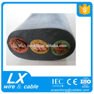flat rubber material submersible cable