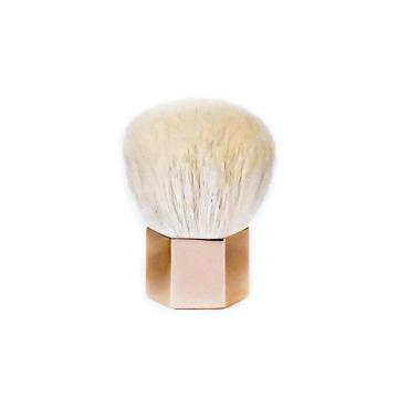 Xagħar tal-Mogħoż tar-Ram Kulur Aluminum Handle Kabuki Brush
