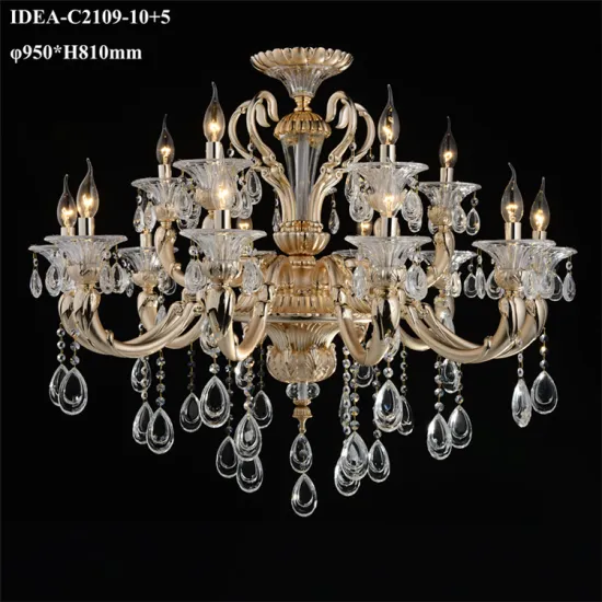 wrought iron chandelier gold color lighting