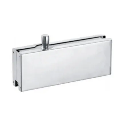 Flat back square glass top clamp for glass