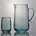 Light Green Recycled Glass Pitcher With Bubble