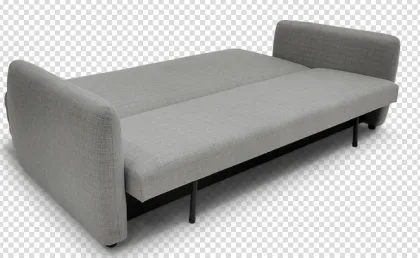 Foldable double armrest sofa