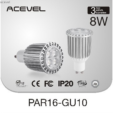 8W LED spot lamp PAR16-GU10