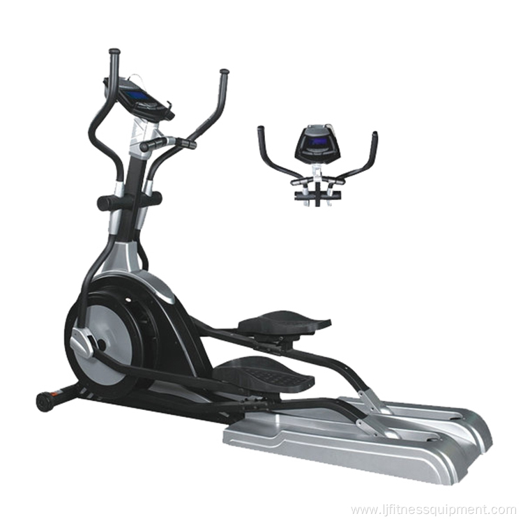 Self generated magnetic elliptical cross trainer machine