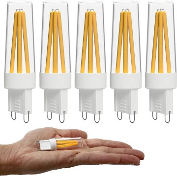 Shenpu 5 Pack G9 Светодиодная лампочка 120 В перемя
