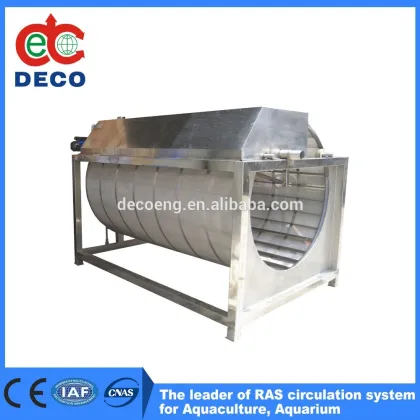 Stainless Steel 316L Drum Filter for the Sea Water Fish Framing