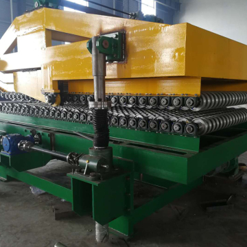 Máquina de prensado y plisado de lana de roca