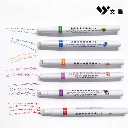 Professional Multi Pattern Line Marker Pen Set