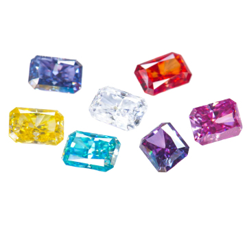Custom Moissanite Color Radiant Cut 1ct 2ct 3ct Loose Moissanite for Ring with Certificate