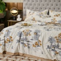 Digital printed washed tencel summer comforter sets