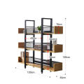 Estantería de madera estantería de metal múltiple