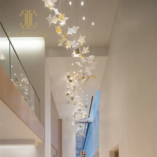 Dazzing Artistic Acrylic Led Hallway Chandelier Pendant