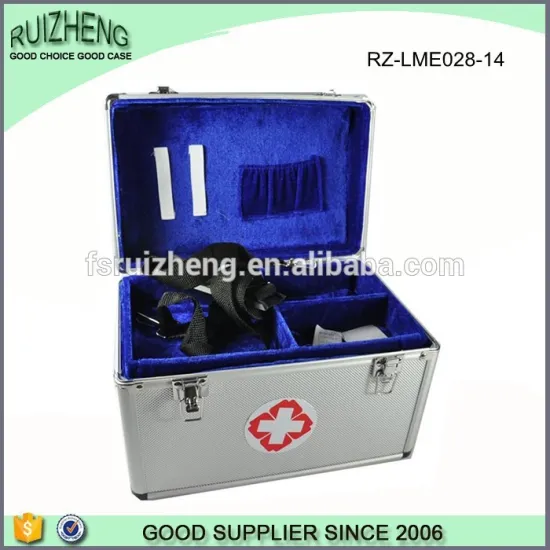 Mini hotel aluminum first aid kit tool box