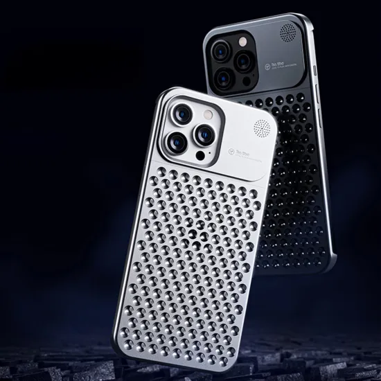 Luxury Anti-Skidding Shockproof Slim Full Cover Aluminum Alloy Case for iPhone 14/15 Pro Max