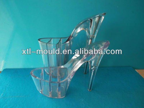 Fashionable Nice Quality High Heel Lady Crystal Sandal Personal High Heel Hyaline Lady Shoes Free Sample
