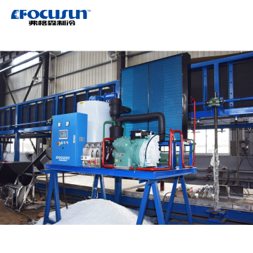 Focusun-Kundendesign Frisch fischend klimatisklammernde 5-Tonnen-Flockeneismaschine
