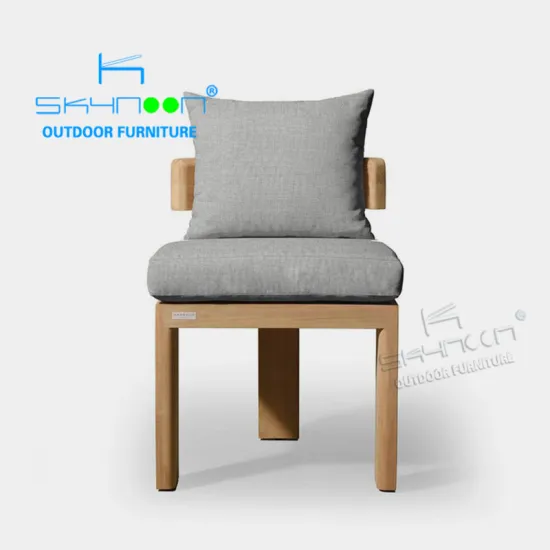 Modern Nordic Luxury Teak Outdoor Dining Chair
