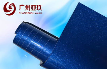Diamond Pearl Blue Glitter Pearl Vinyl Wrap For Car Cover
