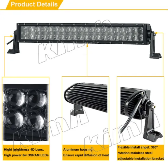52" straight car accessories tow truck 4x4 4D 500w 12v led light bar