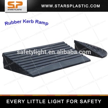 150MM Height Made Of Rubber Black Road Safety Kerb Ramps KR-A27-UP- 12M